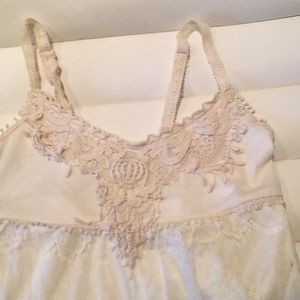American Rag Tops - American rag lace and crochet tank American Rag Tops - American rag lace and crochet tank